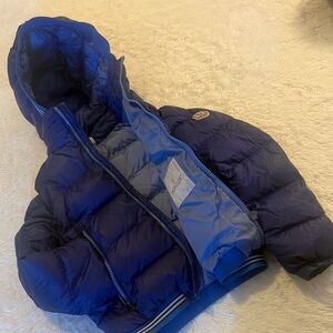 Moncler Kids Royal Blue Puffer Jacket